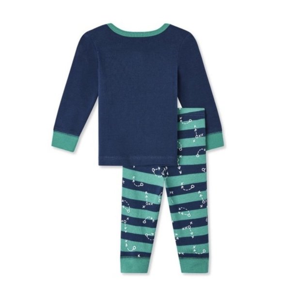 Boy's Baby Baseball PJ'S Size 12-18 Months Blue/Green NWOT 5/$25 - Picture 2 of 5